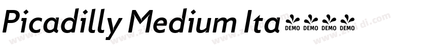 Picadilly Medium Ita字体转换